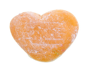 Donut, Heart Shaped Pastry on background