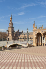 Fototapeta na wymiar Plaza de Espana Sevilla