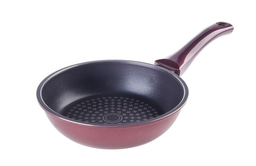 pan, metal frying pan, on background