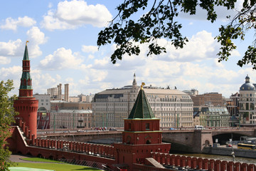 Stunning view of Moscow Kremlin, Russia