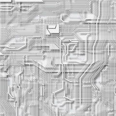 white circuit background