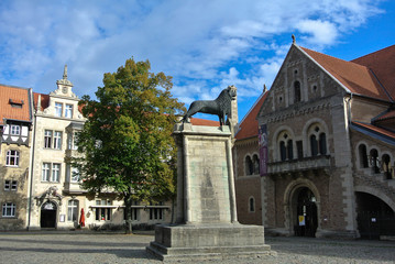 Fototapeta na wymiar Plac Zamkowy w Brunszwiku