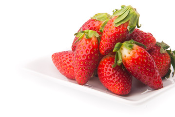 strawberry, fresh red strawberry on background