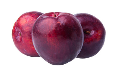 Plum. Ripe plum fruit on background