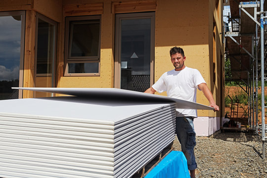 Fetching a plaster board