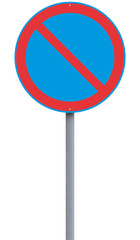European No Parking Sign