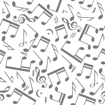 Seamless music notes background
