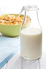 milk in jar