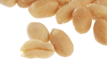 Peanuts isolated on white background