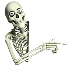 Fototapeta premium 3d cartoon skeleton