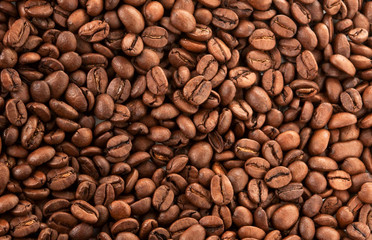 Coffee beans background