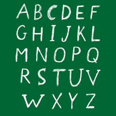 Hand drawn alphabet design