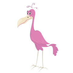 Obraz premium Cute cartoon bird