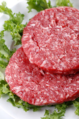 hamburger di carne vitello crudi