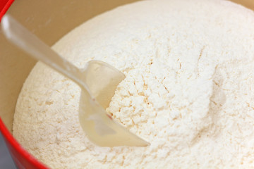 Flour with spoon