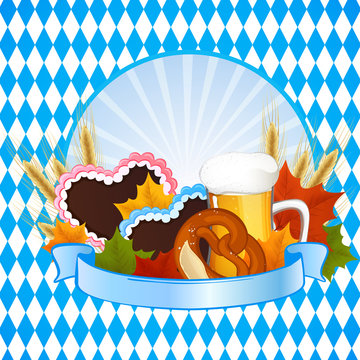 Vector Illustration of an Oktoberfest Background