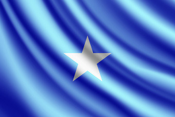 Obraz premium Waving flag of Somalia, vector
