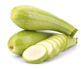 Fresh vegetable marrow isolated on white background