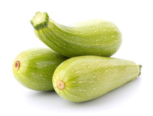 Fresh vegetable marrow isolated on white background