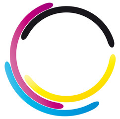 Druckerei,  drucken, offset druck - offset - CMYK - Logo