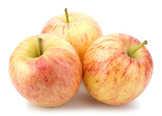 juicy apples isolated on white background