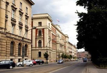 Fototapeta na wymiar Główna ulica w centrum Krakowa