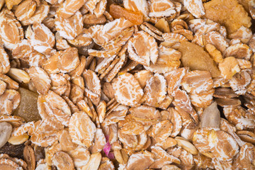 Background of muesli