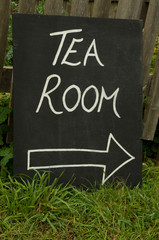 tea room sign