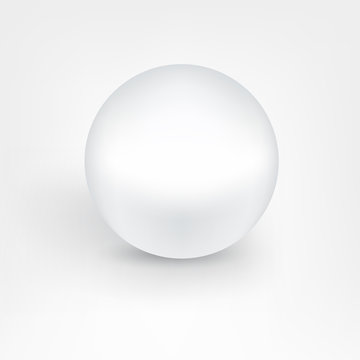 White pearl ball.