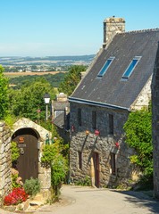 Fototapeta na wymiar Wioska en Bretagne, Locronan