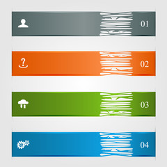 Fototapeta premium Ragged infographics