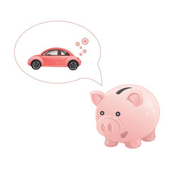 piggy bank dream a car