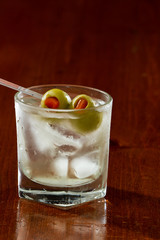 dirty vodka martini