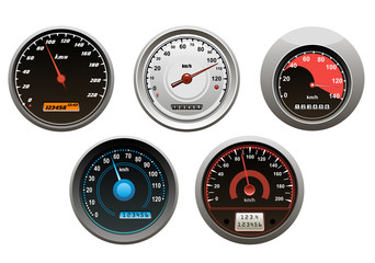 Car speedometers set