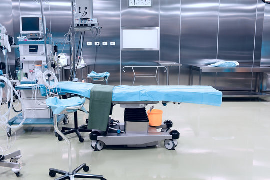high-tech surgical operating room