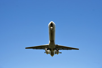 aircraft on blue sky