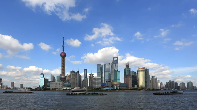 Shanghai China, time lapse