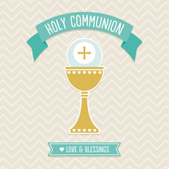 First Holy Communion Card template - 56225386