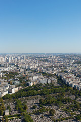 Fototapeta na wymiar Paris in hot day.