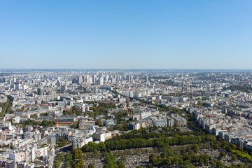 Fototapeta premium Paris in hot day.