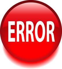 Круглый красный знак с надписью ERROR