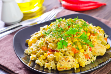rice with meat