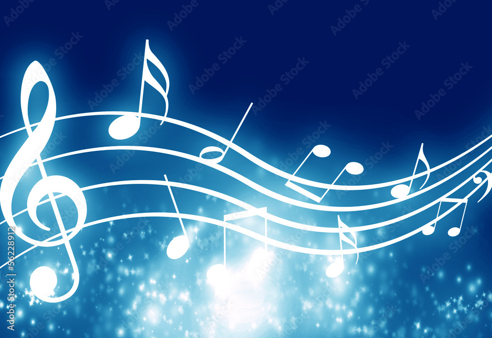 Wall mural music background