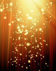 Fototapeta na wymiar red curtain with spotlight
