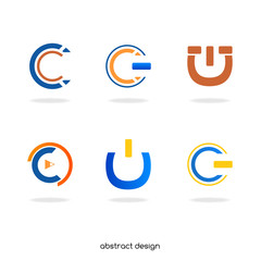 Logo abstract initial 