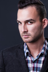 Obraz premium fashion shot of a young man - he is now a professional model