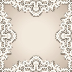 Old lace frame