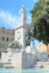 Obraz premium Garibaldi's monument de Nice