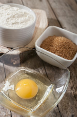 egg flour sugar