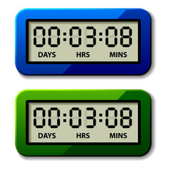 vector LCD counter - countdown timer